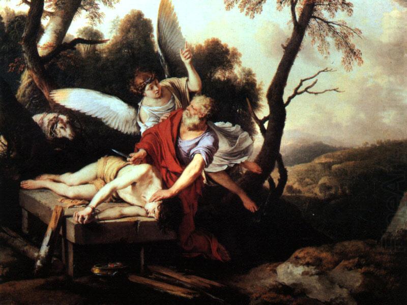 LA HIRE, Laurent de Abraham Sacrificing Isaac g china oil painting image